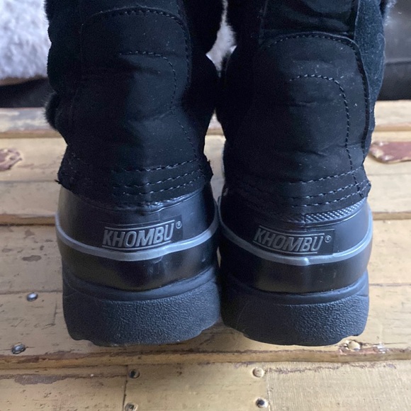 KHOMBU THERMOLITE WARM FAUX FUR LINED TALL LACE UP BOOTS WATERPROOF SNOW BOOTS 8 - Picture 11 of 16